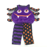 **NEW** Vampire Spider Purple Fluffy Costume with Matching Legs - Boys/Girls 3-6 Months - Halloween