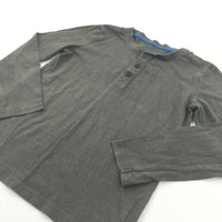 Olive Green Long Sleeve Top - Boys 8 Years