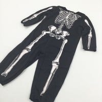 **NEW** Skeleton Black & White Costume - Boys/Girls 6-12 Months - Halloween