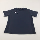 'Sondico' Navy & White Football Shirt - Boys/Girls 7-8 Years