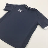 'Sondico' Navy & White Football Shirt - Boys/Girls 7-8 Years