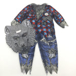 **NEW** Howling Werewolf Costume with Mask & Howling Noise - Boys/Girls 7-8 Years - Halloween