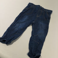 Dark Blue Lightweight Lined Denim Jeans - Boys 12-18 Months
