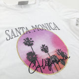 'Santa Monica California' White T-Shirt - Girls 8 Years