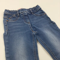 Mid Blue Denim Jeggings - Girls 8 Years