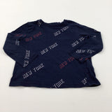 'New York' Navy Long Sleeve Top - Boys 2-3 Years