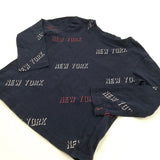 'New York' Navy Long Sleeve Top - Boys 2-3 Years