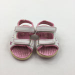 Stars Pink & White Sandals - Girls 9-12 Months
