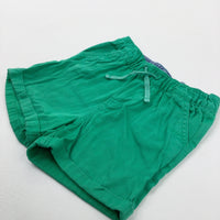 Green Cotton Shorts - Boys 2-3 Years
