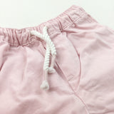 Pink Cotton Twill Shorts - Girls 2-3 Years