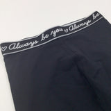 'Always Be You' Black Leggings - Girls 8-9 Years