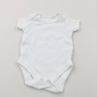 White Short Sleeve Bodysuit - Boys/Girls Newborn