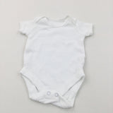 White Short Sleeve Bodysuit - Boys/Girls Newborn
