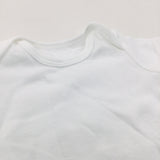 White Short Sleeve Bodysuit - Boys/Girls Newborn