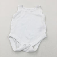 White Sleeveless Bodysuit/Vest - Boys/Girls Newborn