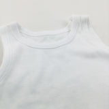 White Sleeveless Bodysuit/Vest - Boys/Girls Newborn