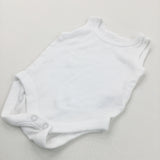 White Sleeveless Bodysuit/Vest - Boys/Girls Newborn