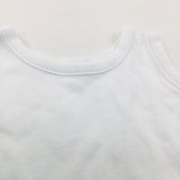 White Sleeveless Bodysuit/Vest - Boys/Girls Newborn