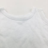 White Sleeveless Bodysuit/Vest - Boys/Girls Newborn