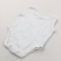 White Sleeveless Bodysuit/Vest - Boys/Girls Newborn