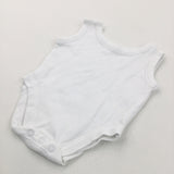 White Sleeveless Bodysuit/Vest - Boys/Girls Newborn