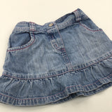 Light Blue Denim Skirt - Girls 9-12 Months