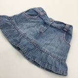 Light Blue Denim Skirt - Girls 9-12 Months