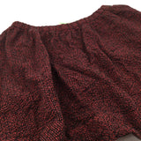 Black & Red Mottled Thick Cotton Skirt - Girls 11-12 Years