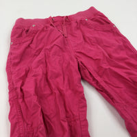 Pink Cotton Pull On Cropped Trousers - Girls 11-12 Years