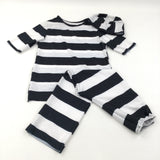 Convict Costume with Hat - Boys/Girls 5-7 Years (Approx)