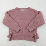 Sparkly Pink Knitted Jumper - Girls 6 Years