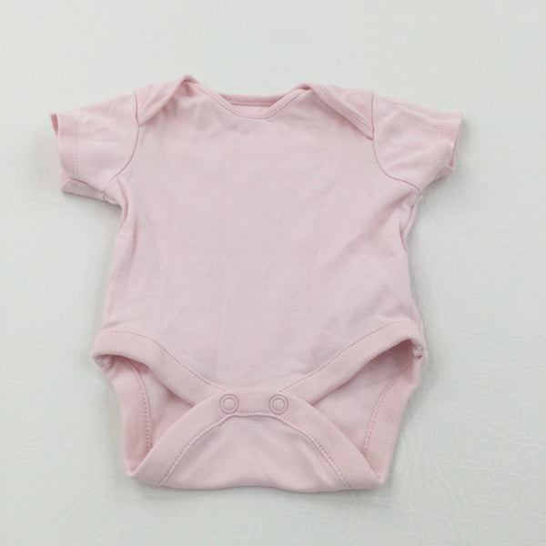 Pink Short Sleeve Bodysuit - Girls Newborn