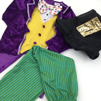 Willy Wonka Costume with Hat - Boys 5-6 Years