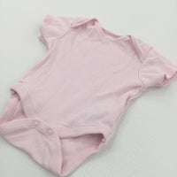 Pink Short Sleeve Bodysuit - Girls Newborn