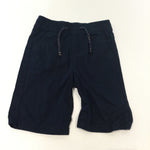 Navy Lightweight Cotton Shorts - Boys 12-18 Months