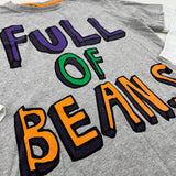 'Full Of Beans' Grey & White Long Sleeve Top - Boys 9 Years