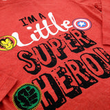 'I'm A Little Super Hero!' Marvel Red Long Sleeve Top - Boys 3-4 Years