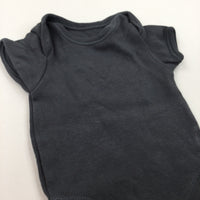 Charcoal Grey Short Sleeve Bodysuit - Boys/Girls Tiny Baby