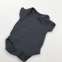 Charcoal Grey Short Sleeve Bodysuit - Boys/Girls Tiny Baby