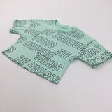 'Be Unique' Green Cropped T-Shirt - Girls 5-6 Years