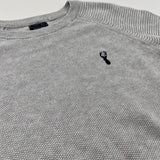 Stag Motif Grey Lightweight Knitted Jumper - Boys 10 Years