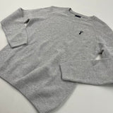 Stag Motif Grey Lightweight Knitted Jumper - Boys 10 Years
