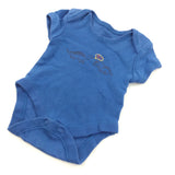 Dinosaurs Blue Short Sleeve Bodysuit - Boys Newborn