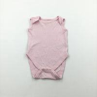 Pink Short Sleeve Bodysuit - Girls 3-6 Months