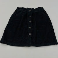 Black Cord Skirt - Girls 10 Years