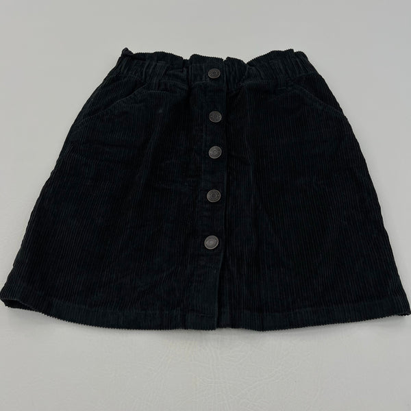 Black cord shop skirt ladies