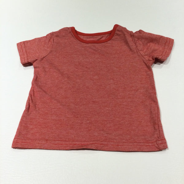 Red & White Mottled T-Shirt - Boys 3-6 Months