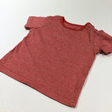 Red & White Mottled T-Shirt - Boys 3-6 Months