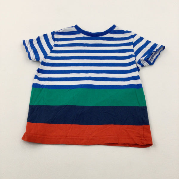 Colourful Striped T-Shirt - Boys 5-6 Years