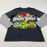 'Angry Birds' Charcoal & Grey Long Sleeve Top - Boys 11 Years